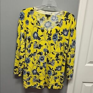 Talbots Lightweight Pullover Print Sweater